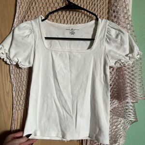 Brandy Melville White Short Sleeve Top